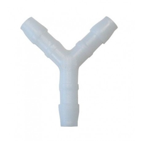 Conector "Y" de plástico para tubos de silicona