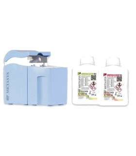 Limpiador desinfectante de aspiraciones Metasys Green & Clean M2. Kit iniciación (dosificador + 2 botellas)