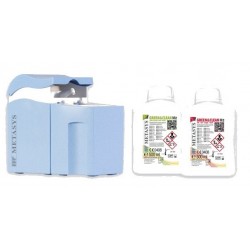 Limpiador desinfectante de aspiraciones Metasys Green & Clean M2. Kit iniciación (dosificador + 2 botellas)