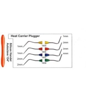 Espaciador Heat Carrier plugger (condensador) 1mm+2mm (mango silicona)
