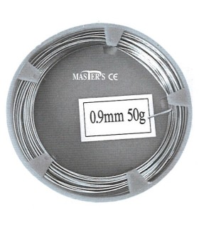 Rollo de alambre de acero circular 0,09mm 50 gr.