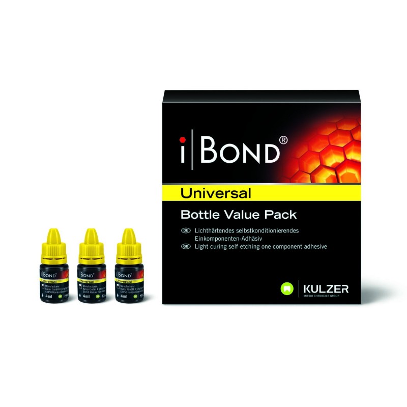 Adhesivo IBOND UNIVERSAL BOTTLE VALUE PACK 3x4ml