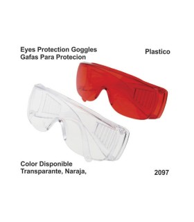 Gafa de protección (transparante) de plástico